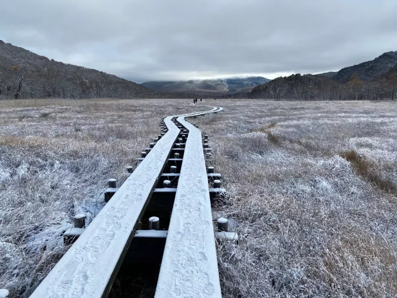 10月下旬の初冠雪