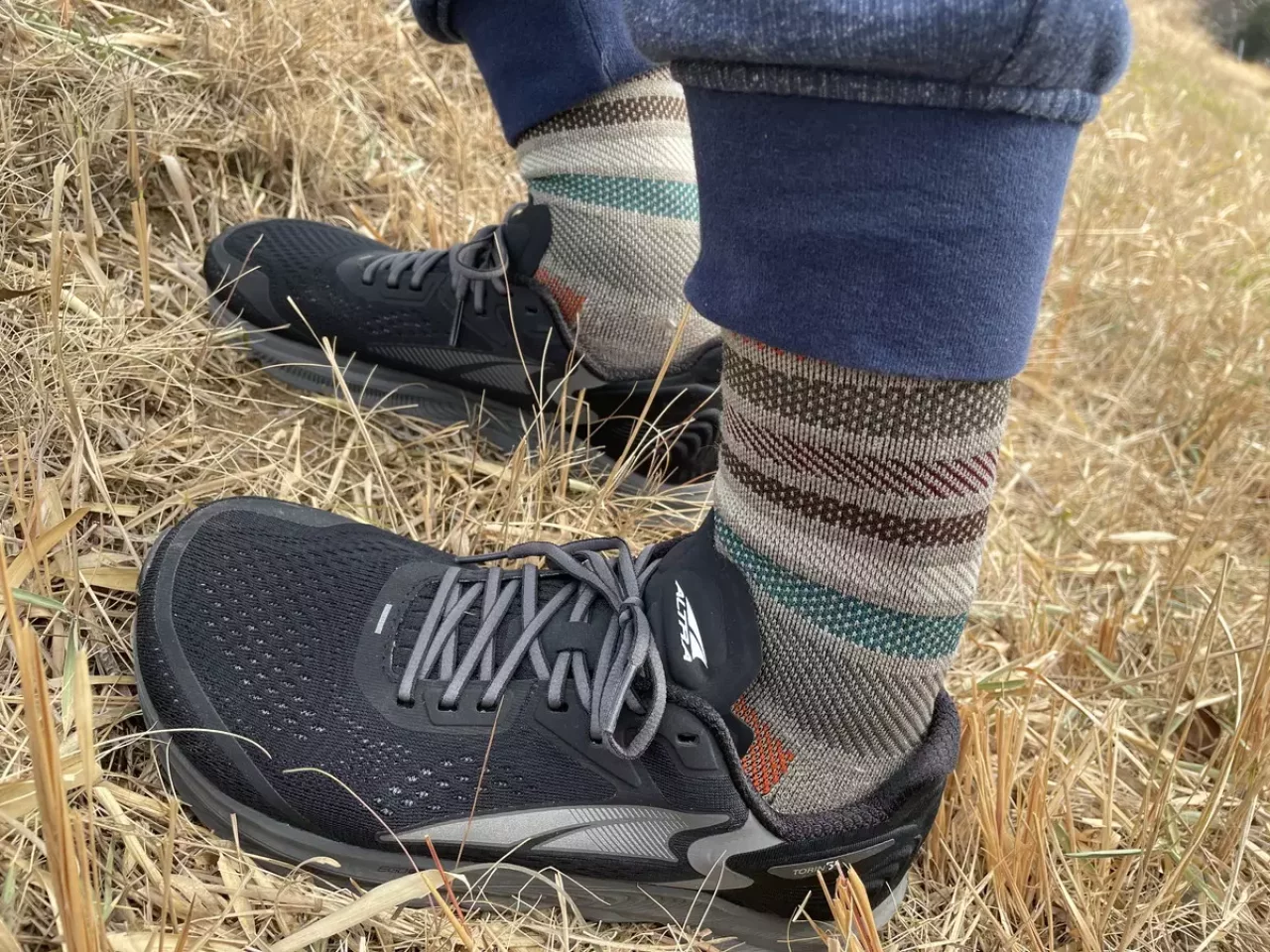 高圧力タイプのソックウェルを履いて登山