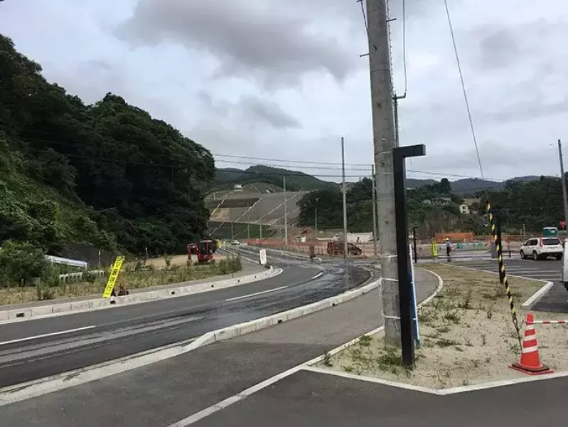 復興に向けた女川町の景色