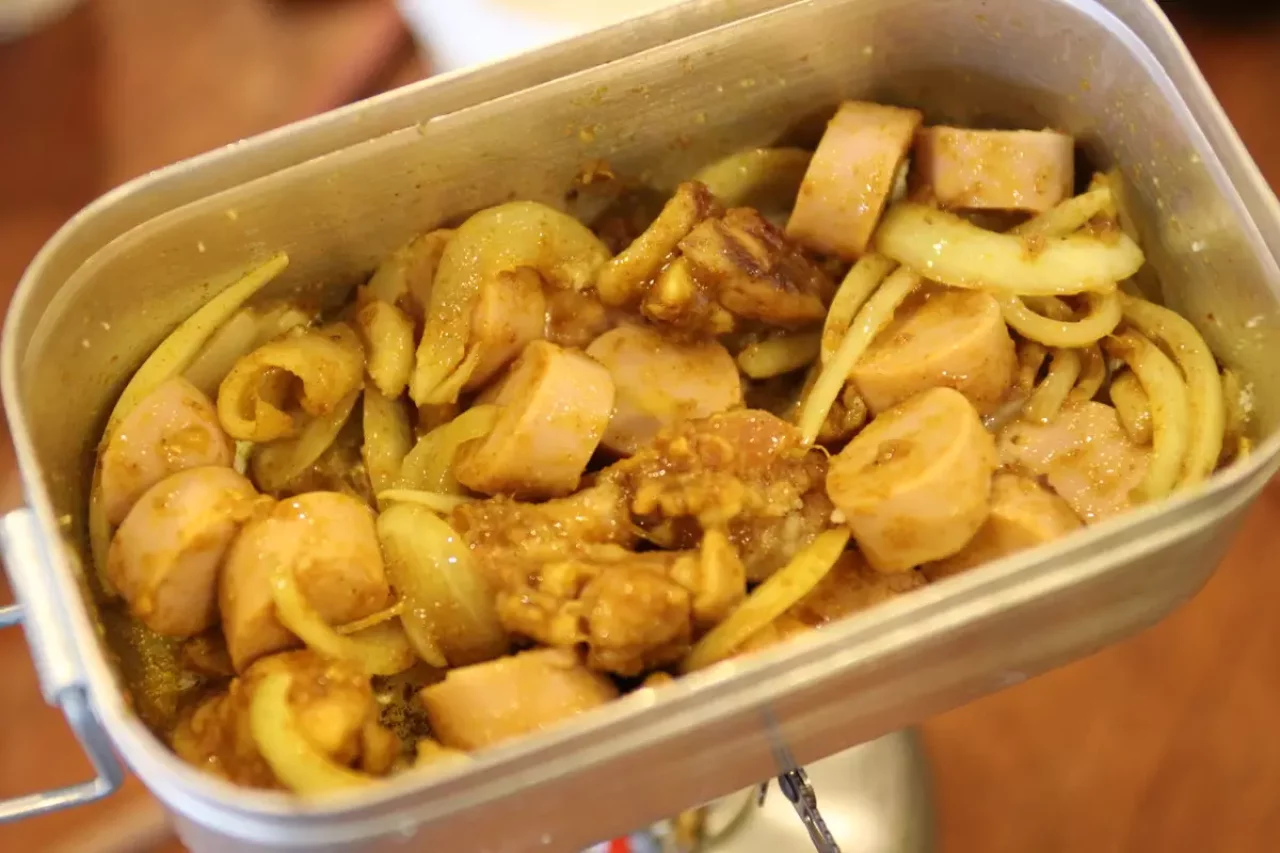 メスティンで作るインド風炊き込みご飯の作り方3