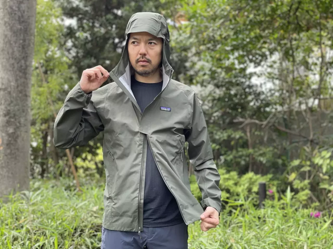 アレンジができるレインジャケット