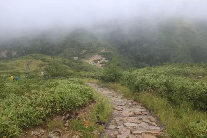 薬師平のテント場