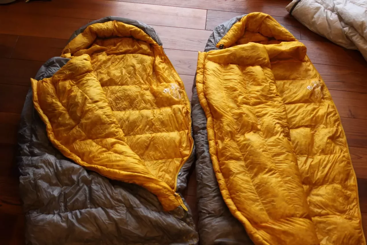 キルト型とマミー型シュラフ 保温力の違い