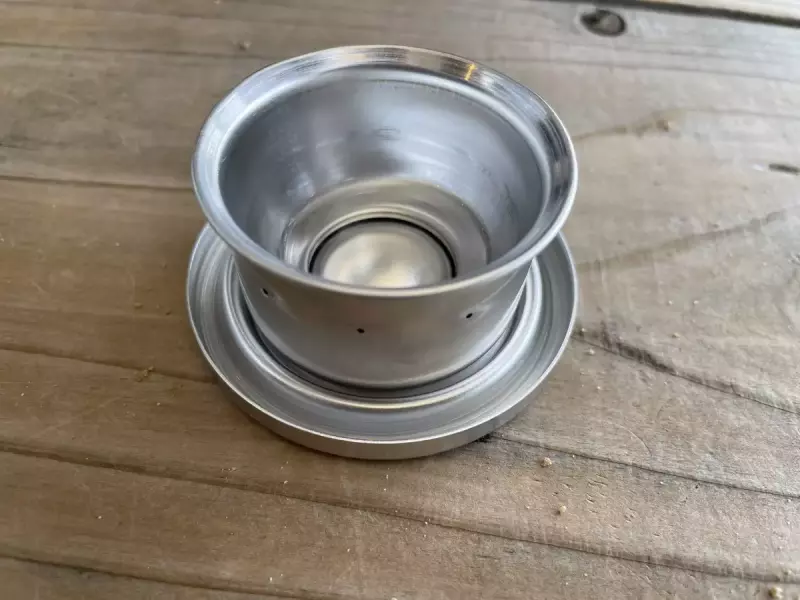 プレヒートプレートにもちょっとだけアルコール