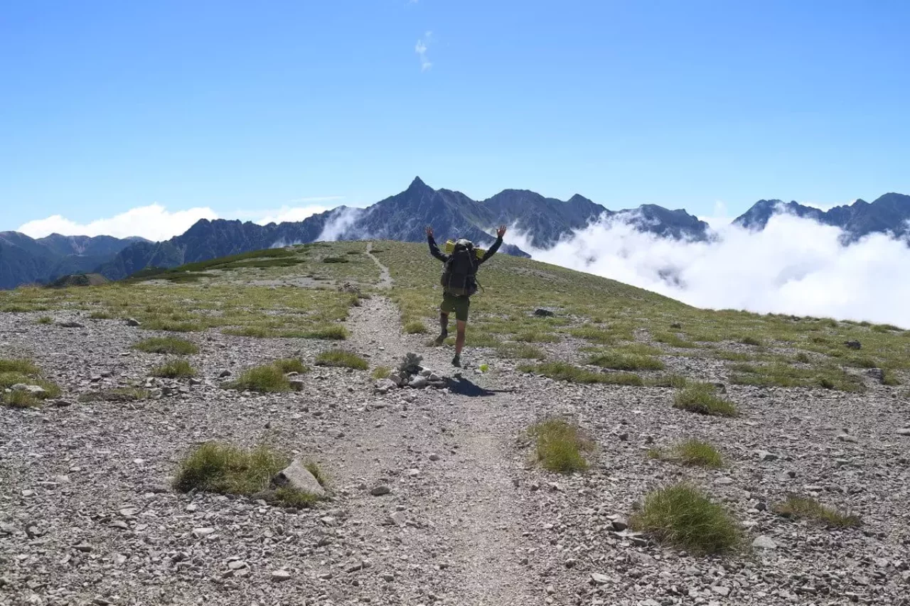 槍ヶ岳の頂上