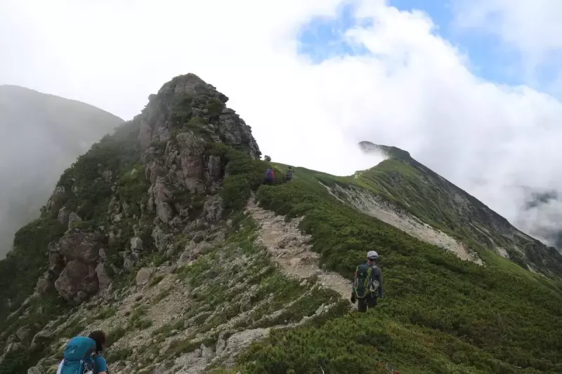 笠ヶ岳への登山道