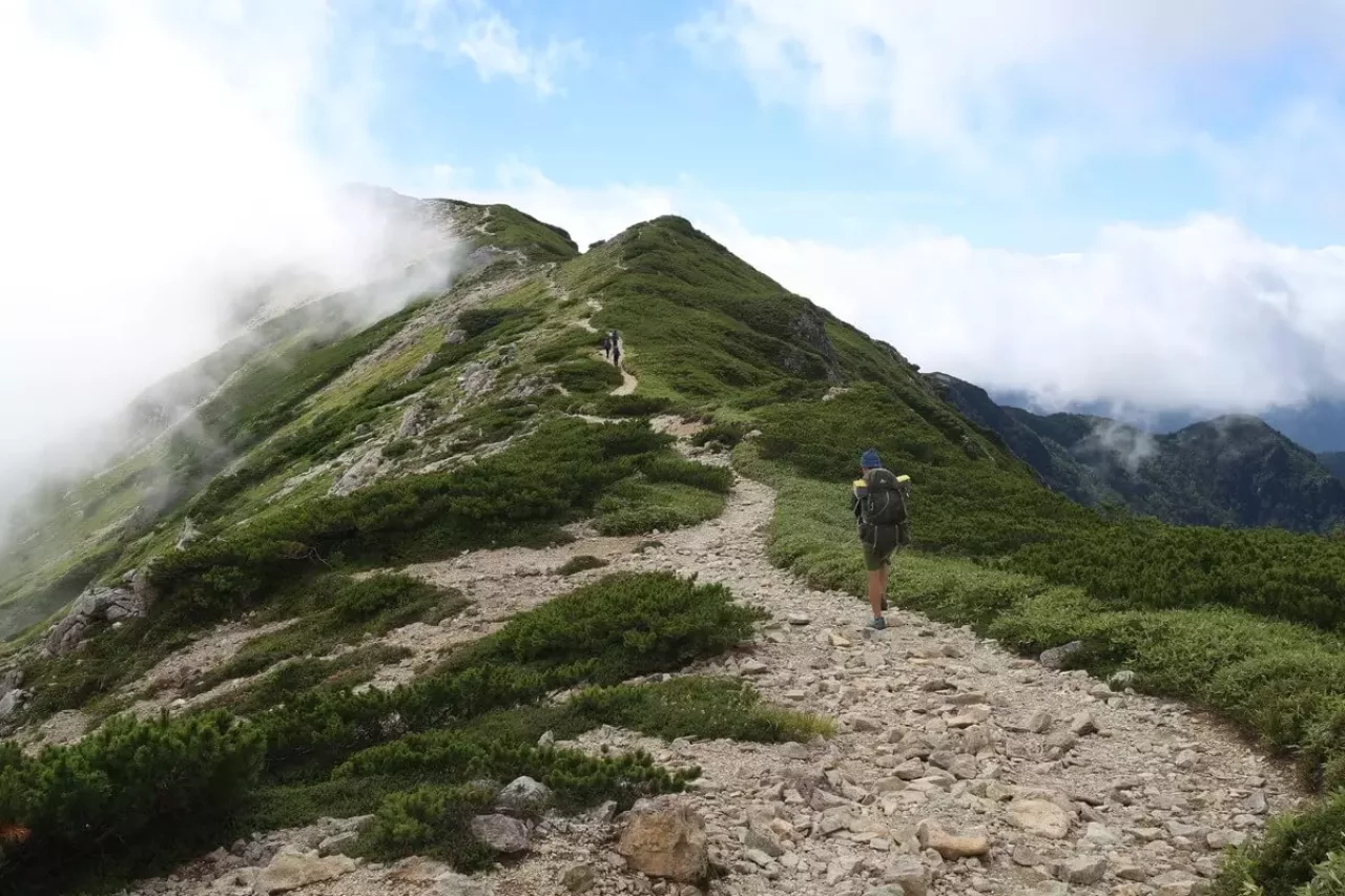 笠ヶ岳への登山道