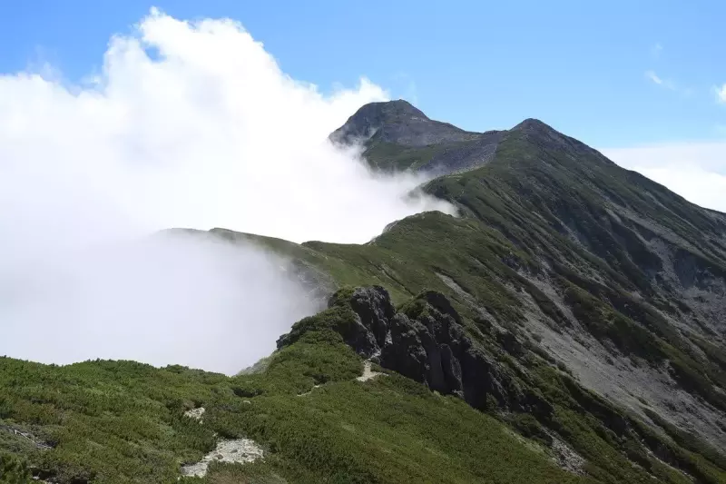 笠ヶ岳 日本百名山 山頂 山容