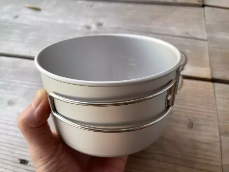 サイズSのアルミパーソナルクッカーは容量800ml