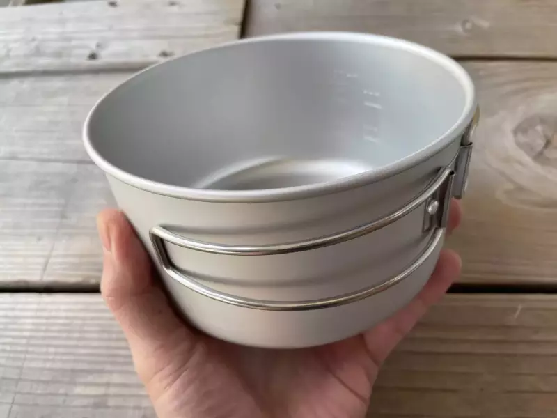 サイズLのアルミパーソナルクッカーは容量1150ml