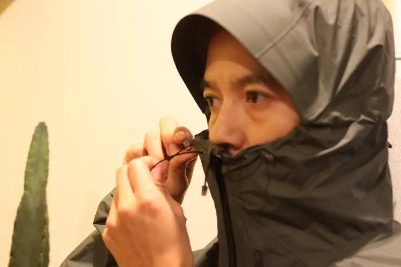 フード フィット レインジャケット