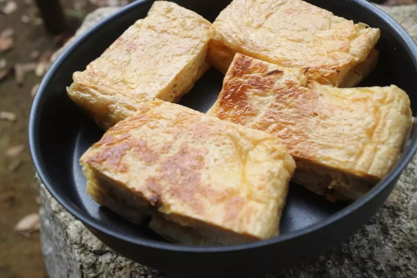 山ごはん『ネギ味噌チーズ栃尾揚げ』