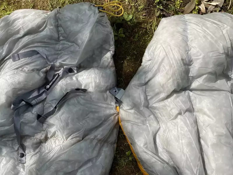 Sea to Summit エンバーダウンキルト エンバーEbI キルト型による温度調整のしやすさ