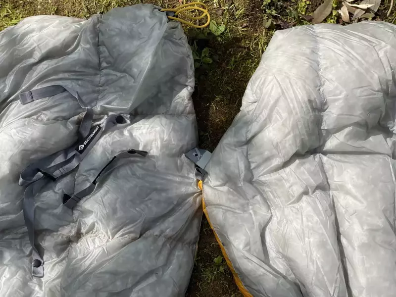 Sea to Summit エンバーダウンキルト エンバーEbI キルト型による温度調整のしやすさ