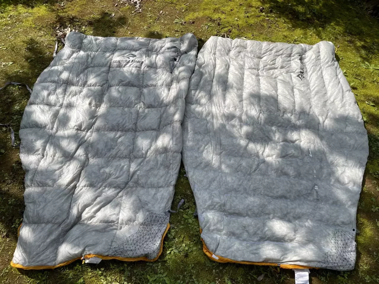 Sea to Summit エンバーダウンキルト エンバーEbI キルト型による温度調整のしやすさ