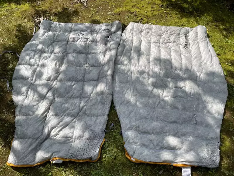 Sea to Summit エンバーダウンキルト エンバーEbI キルト型による温度調整のしやすさ