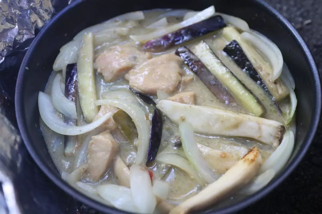 山ごはんレシピ-いなばのタイカレー炒め