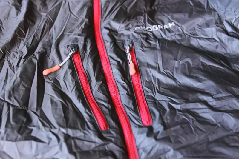 ゼログラム 化繊ジャケット ポケット