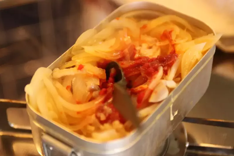 メスティンレシピ とろとろオムライス