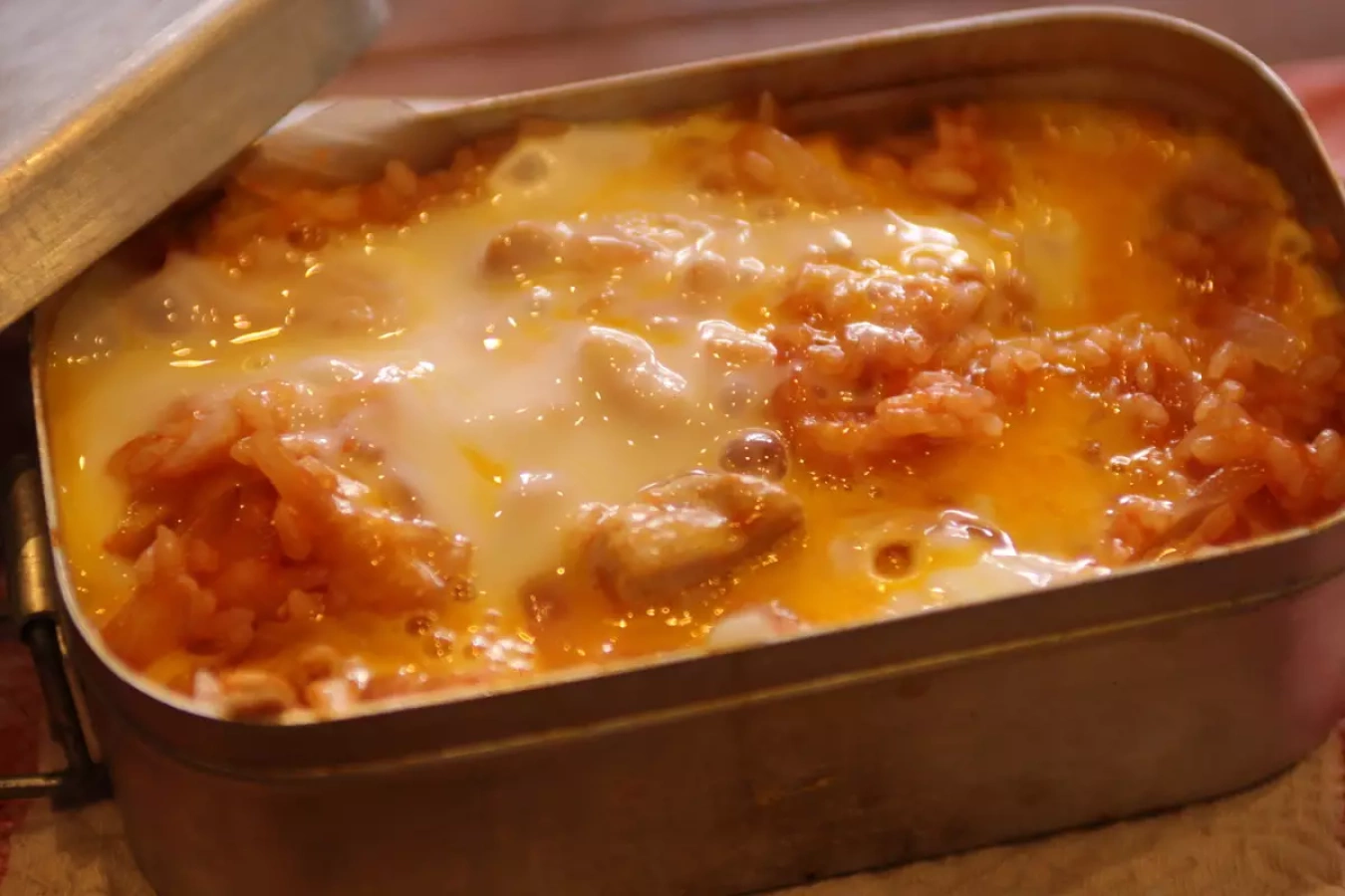 メスティンレシピ とろとろオムライス