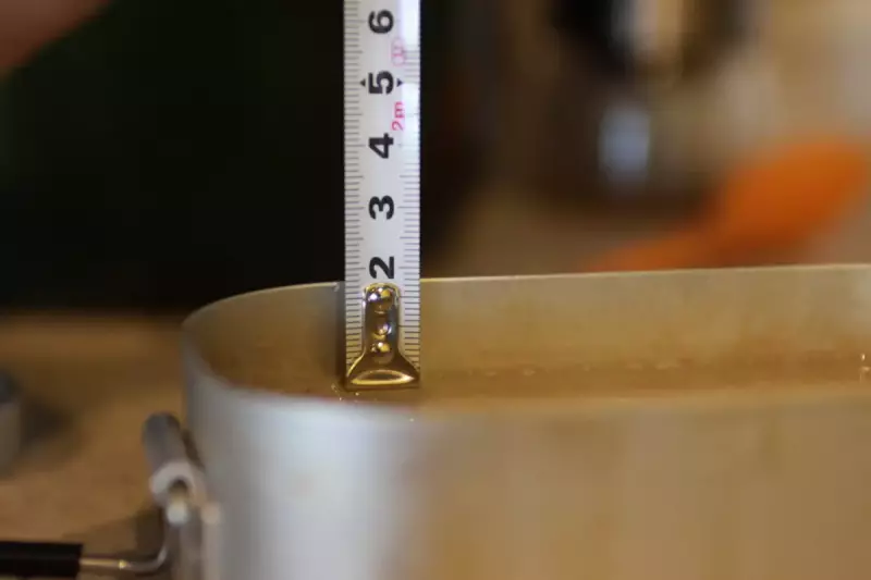 メスティンの水の量