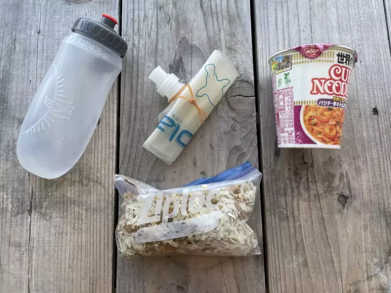 食料・水 装備の軽量化