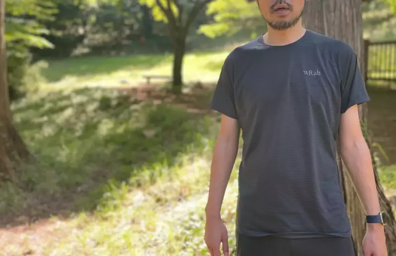 肌のドライ感がずっと続くT シャツ Rab『ソニック Tee』