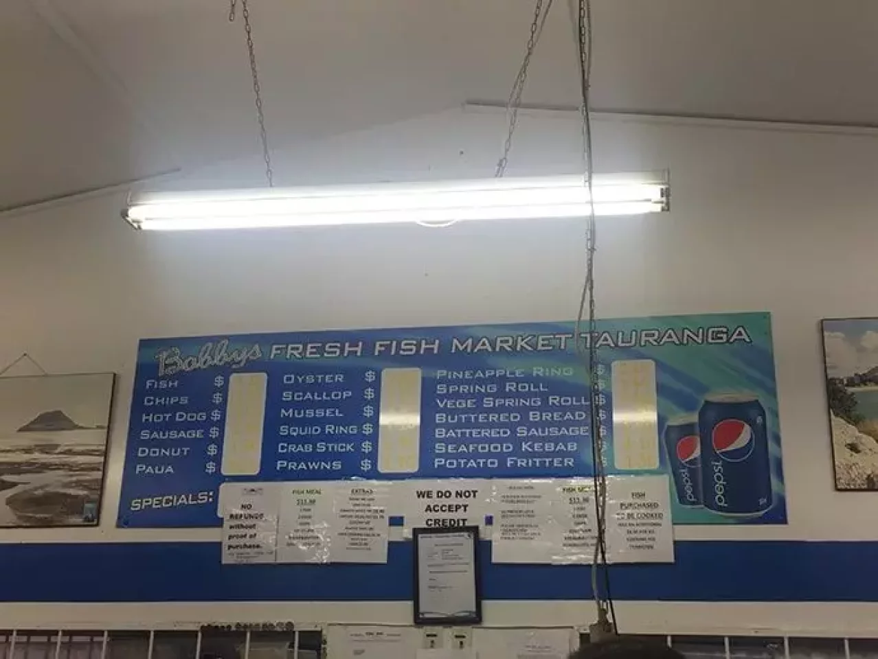 ニュージーランドのフィッシュアンドチップス