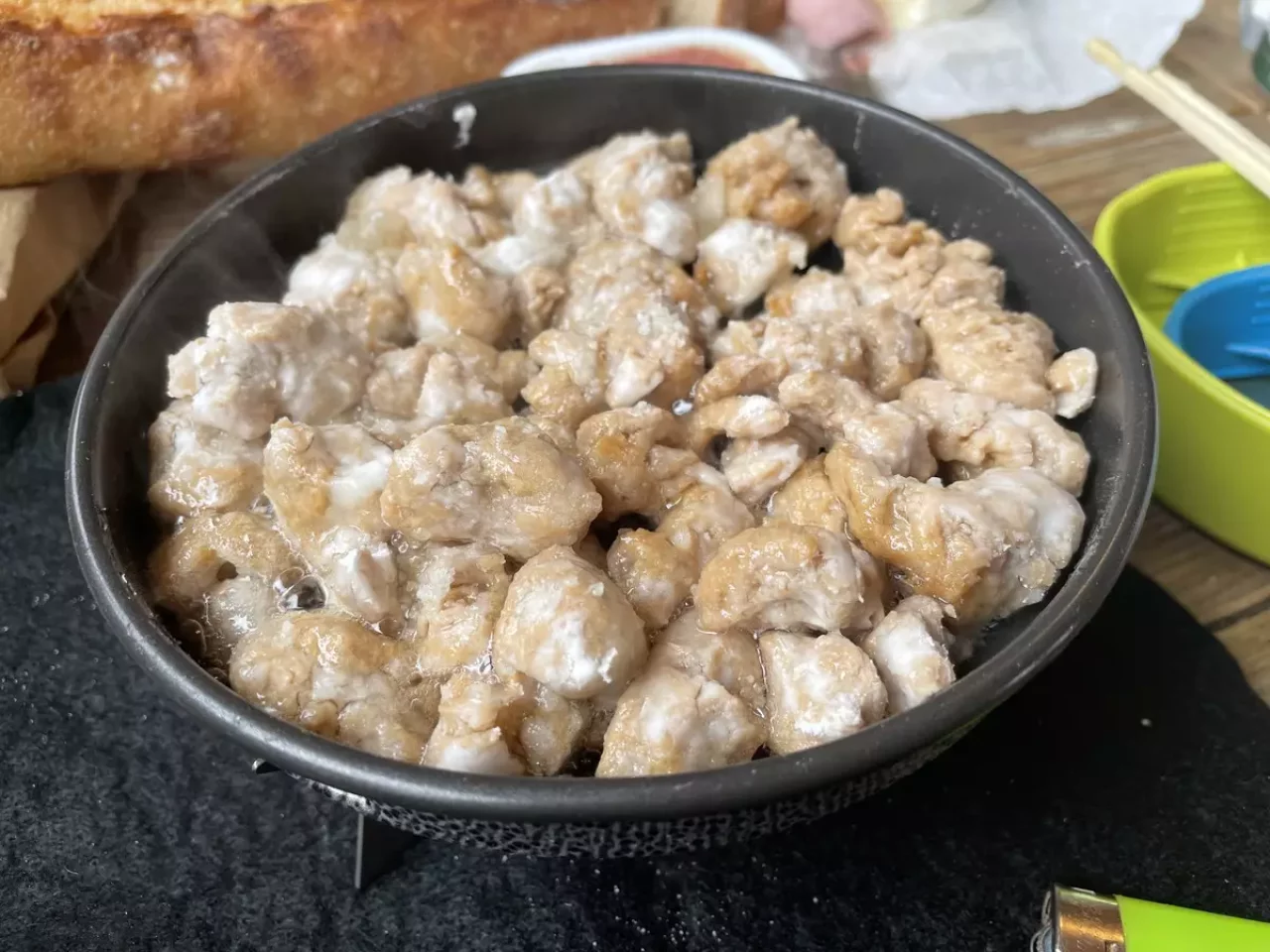 ブロックタイプを使った唐揚げ