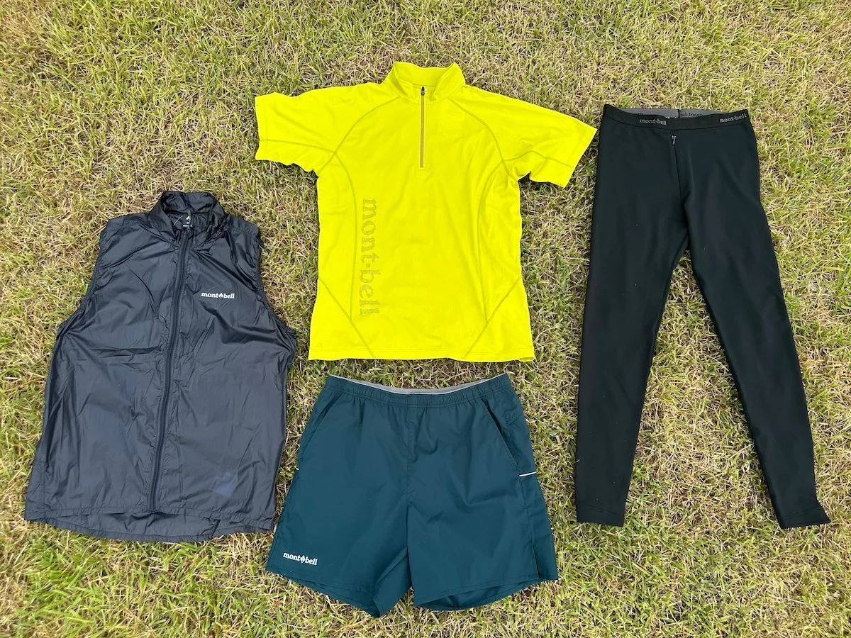 モンベルで揃える登山用行動着:ランニングなどの激しいアクティビティ編