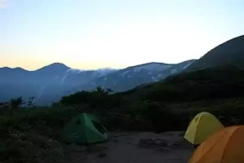 切合小屋からの大日岳