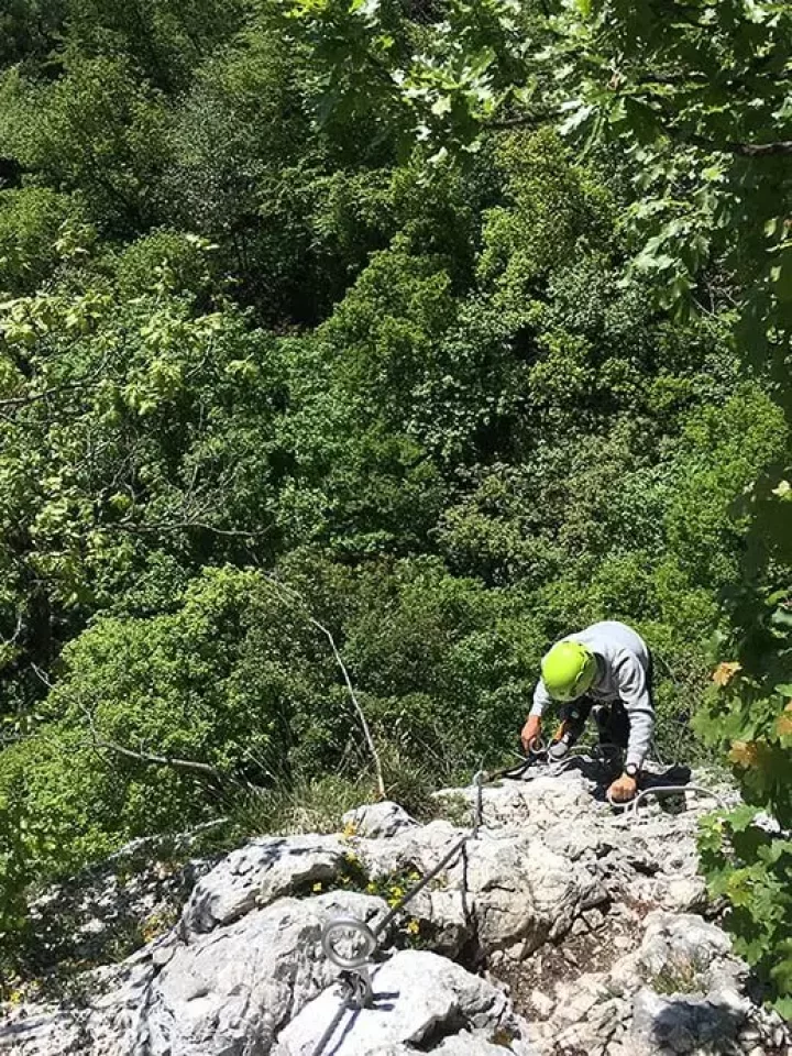 フランスで空中散歩Via ferrata(ヴィア・フェラータ)に挑戦