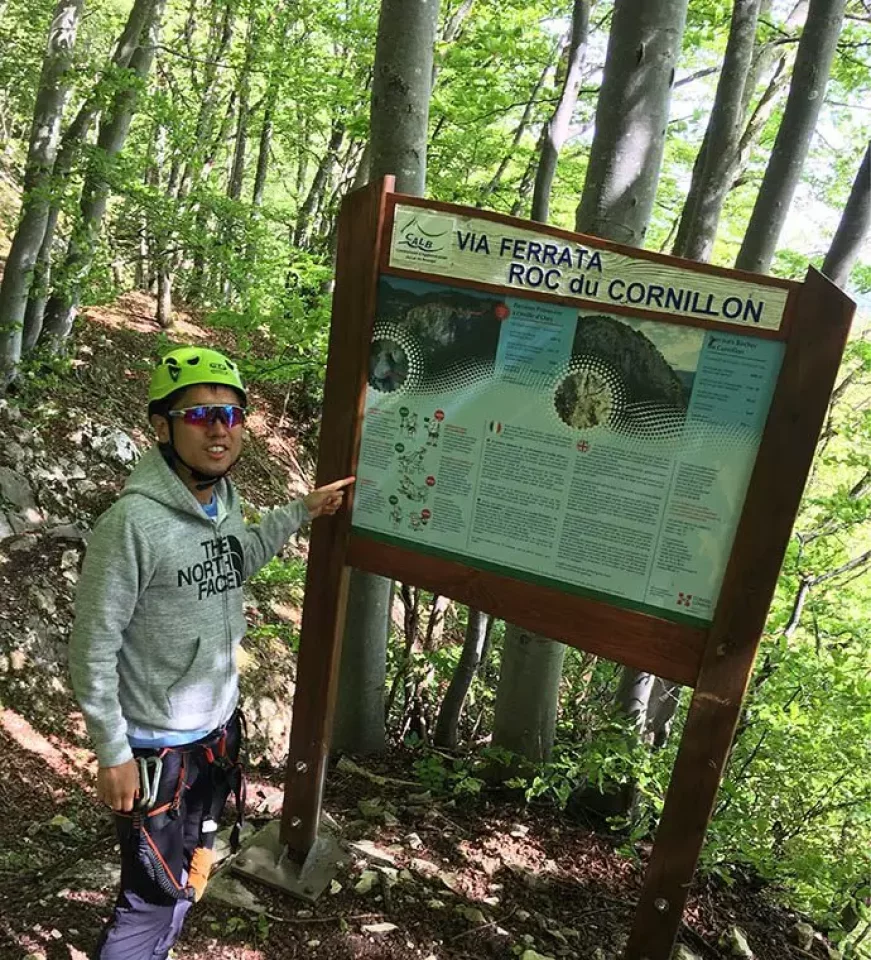 フランスで空中散歩Via ferrata(ヴィア・フェラータ)に挑戦