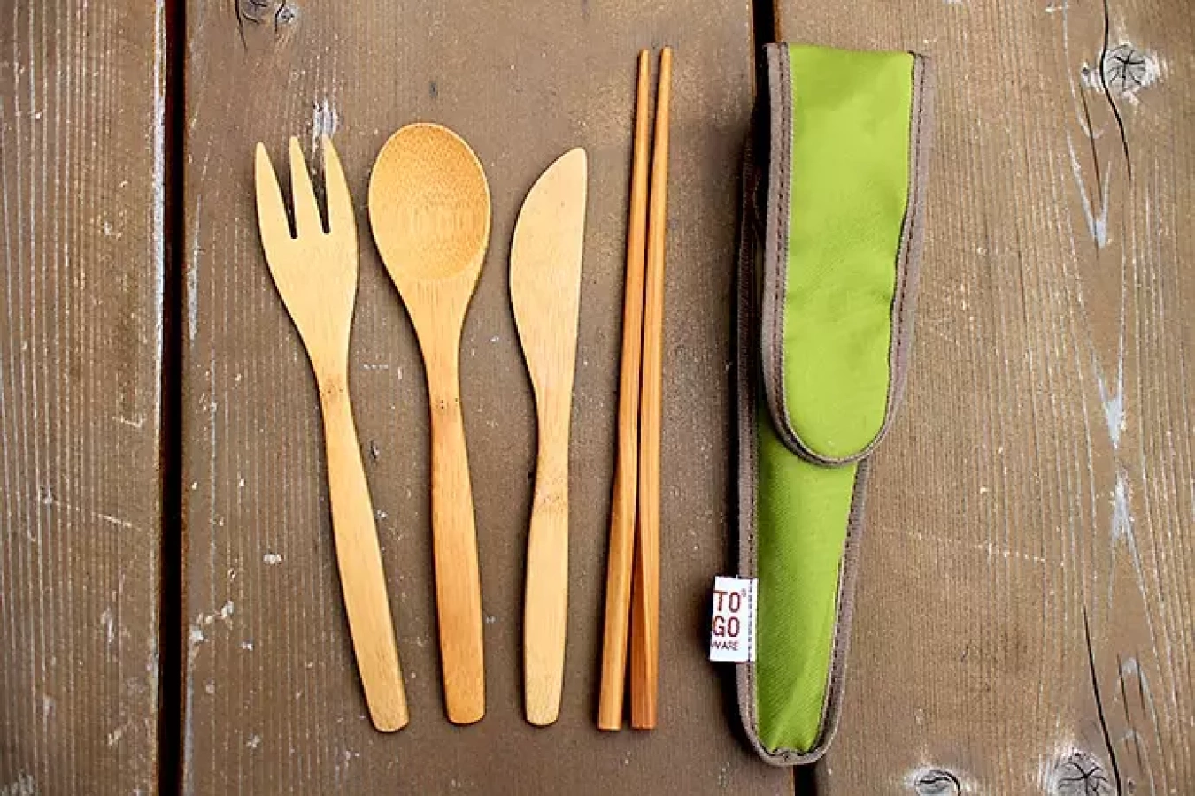 To-Go Ware 全てがセットの竹のカトラリー