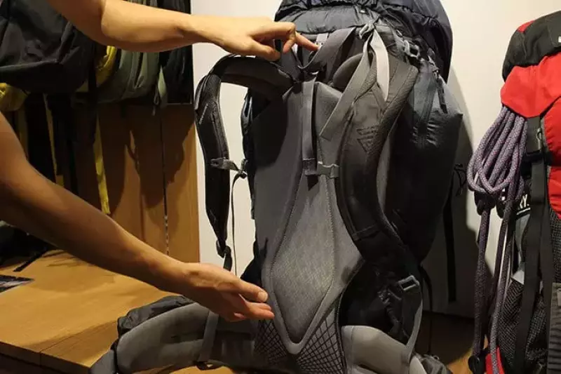 グレゴリーのバックパックにおけるフィッティング