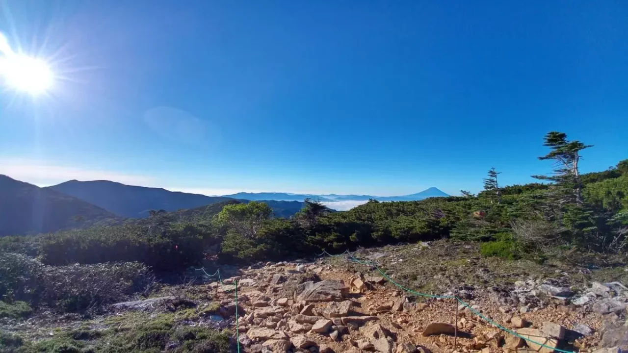 新日本百名山 東京 日帰り 金峰山 登山道
