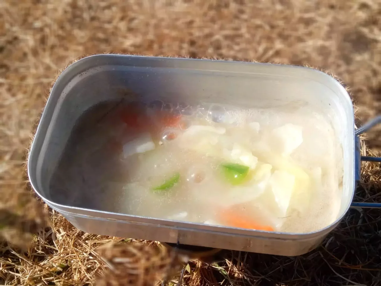 餅あんかけ メスティンレシピ