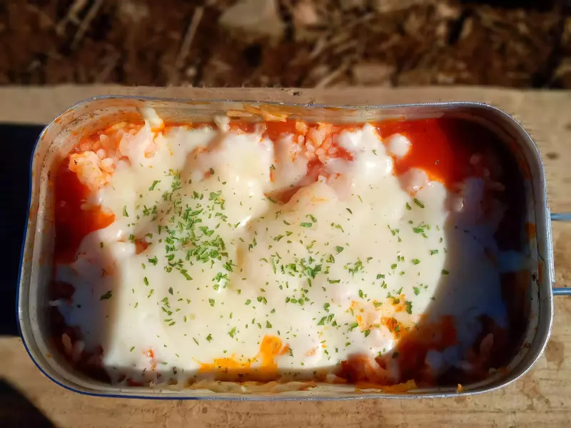 メスティン山ごはんレシピ-固形燃料で簡単リゾット