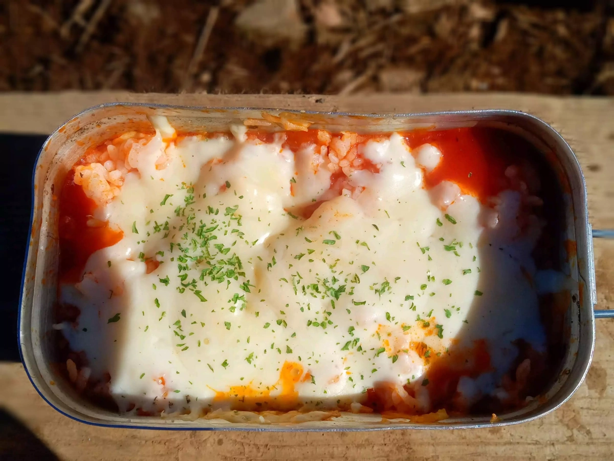 メスティン山ごはんレシピ-固形燃料で簡単リゾット