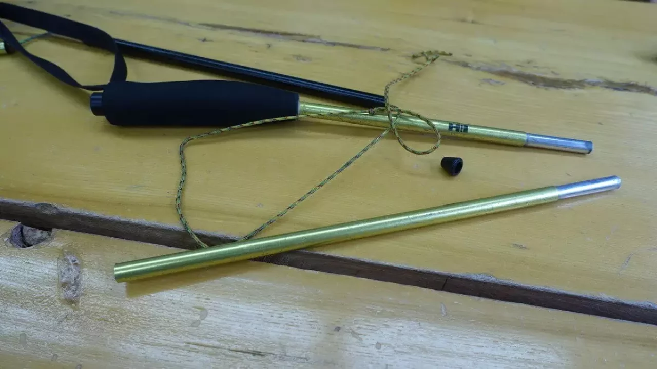 非常にシンプルな構造のトレッキングポール