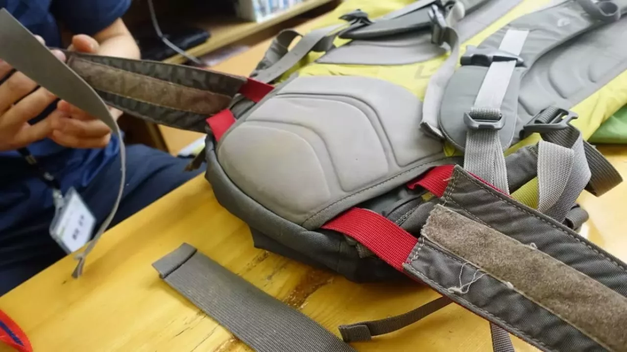 クライミング時のバックパック