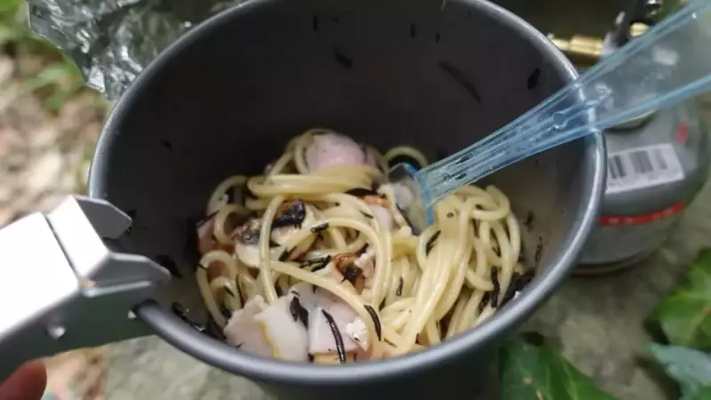 山ごはん『ベーコンとキノコとひじきのパスタ』の作り方