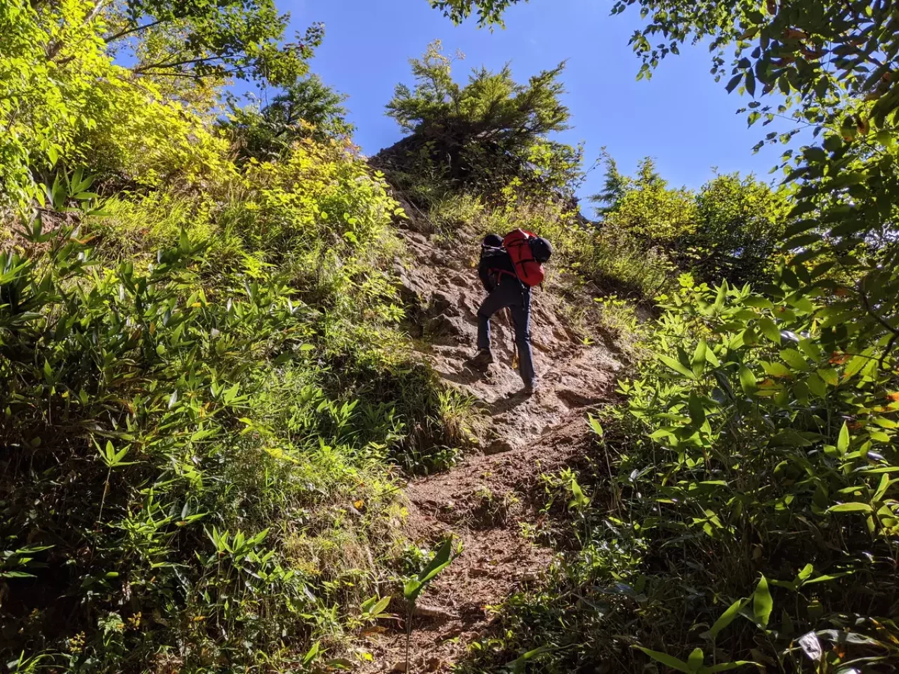 祖母谷温泉から白馬岳への登山ルート