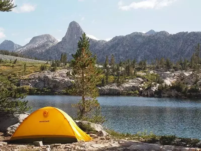 ロングトレイル ジョンミューアトレイルでのテント