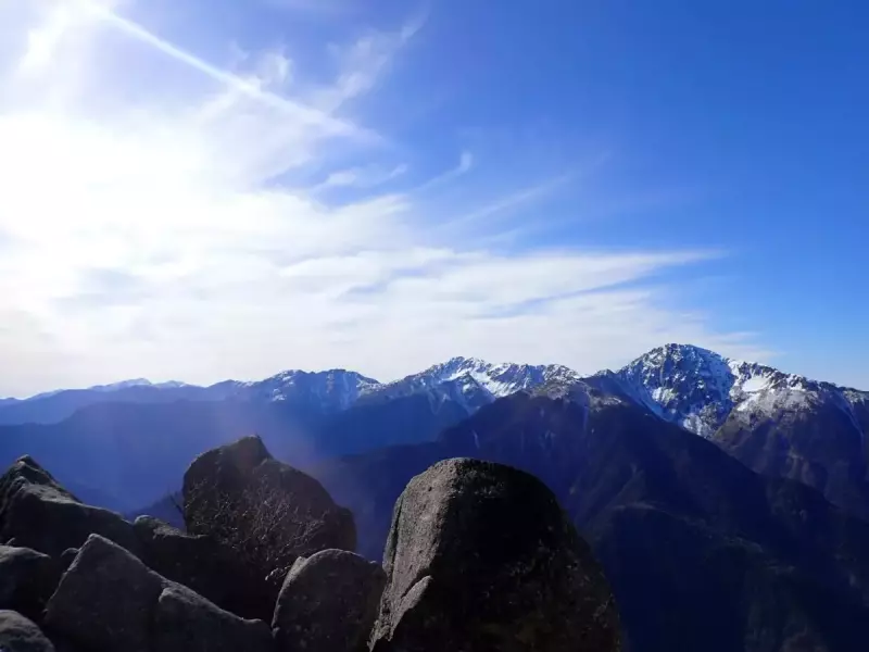 鳳凰三山 南アルプス 登山 登山道 眺望