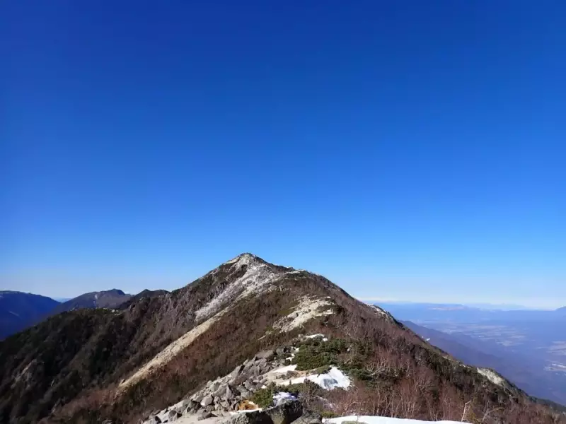 鳳凰三山 南アルプス 登山 観音岳  登山道