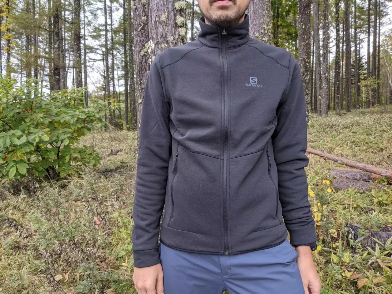 ラディアント フルジップ サロモン ミッドレイヤー 着心地
