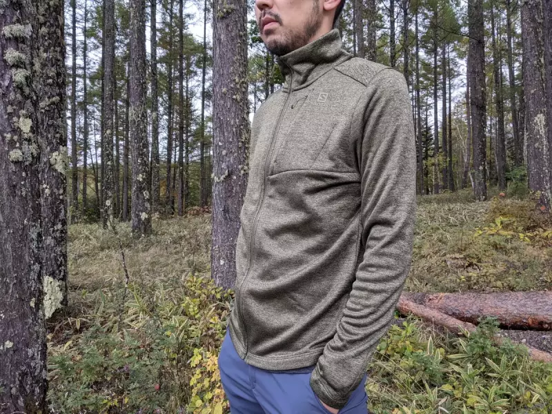 トランジション フルジップ サロモン ミッドレイヤー 着心地