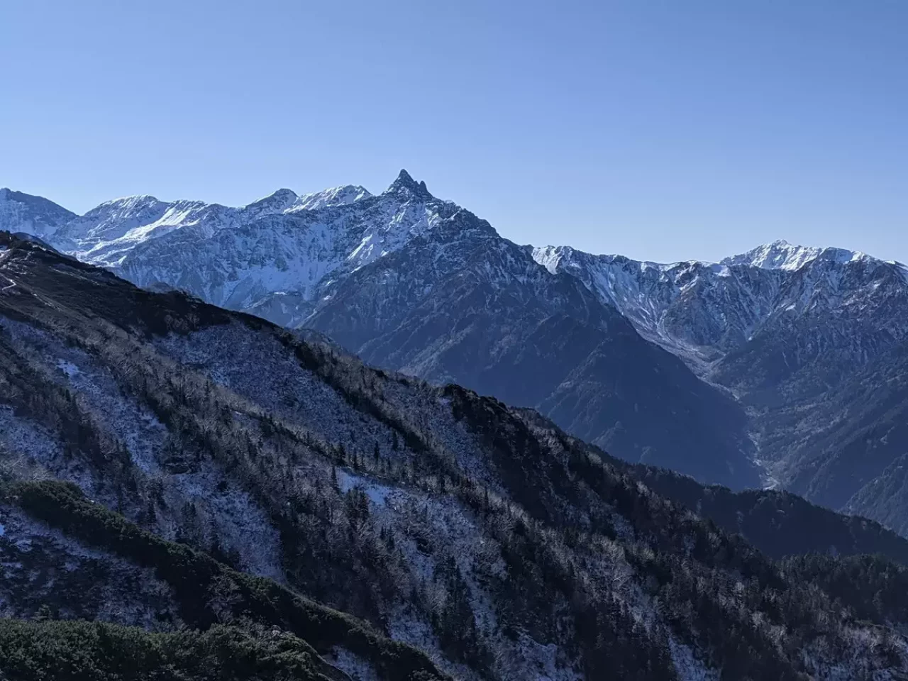 合戦小屋~燕山荘 眺望