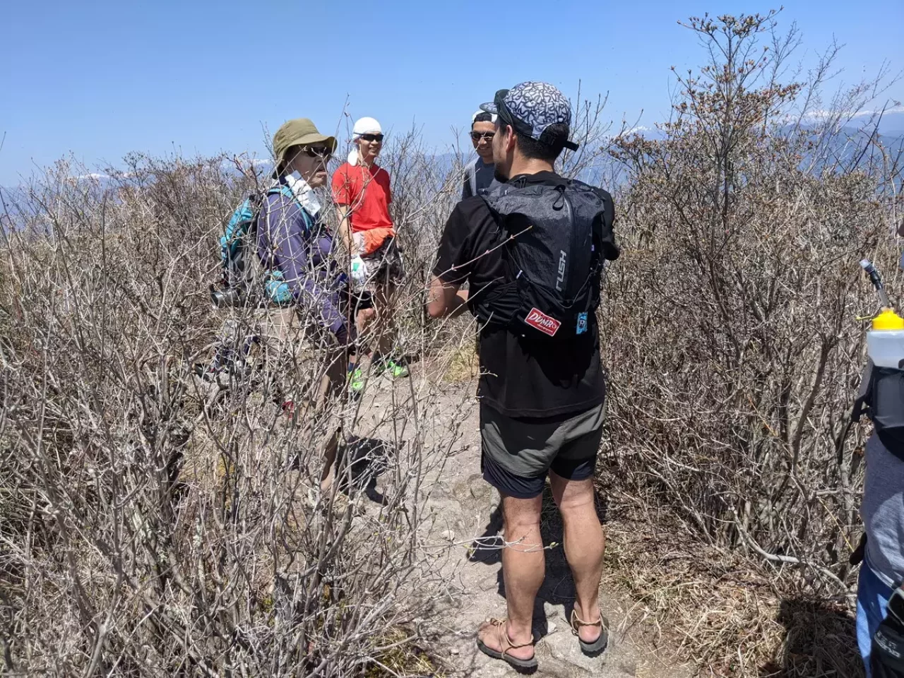 水沢山の下山ルート